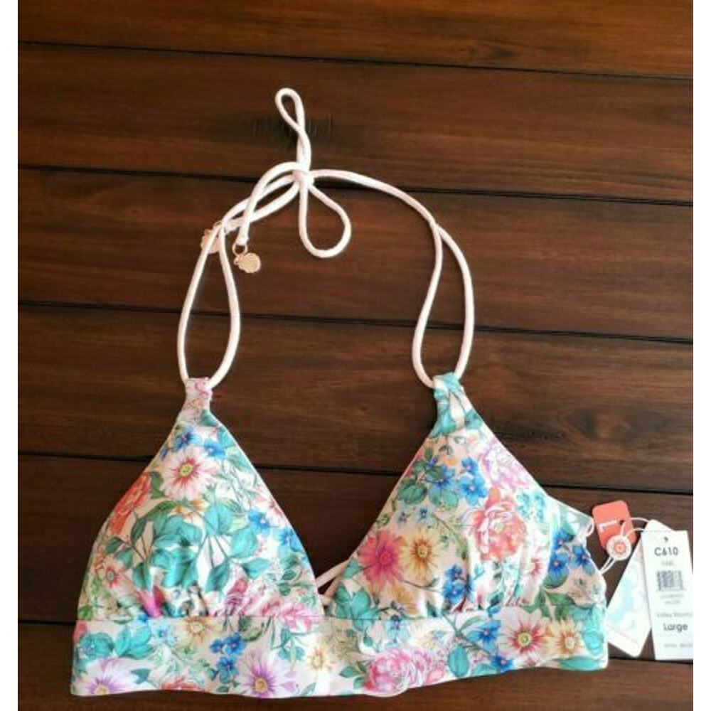 Swim Systems Love Birds Halter Bikini Top C610 Size L NWT - Picture 10 of 10